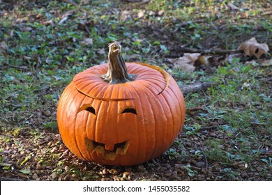 Jack-o-lantern At A Historic Farmstead At Land Between The Lakes Park Near Paducah, Kentucky