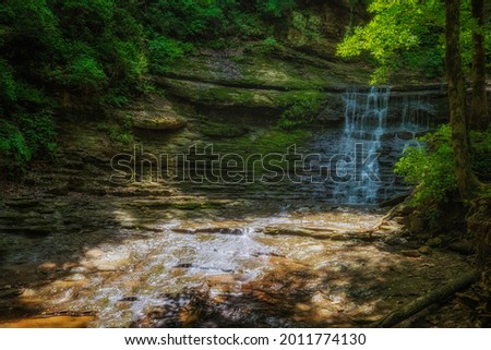 Jackson Falls along the Natchez Trace Parkway in Tennessee,