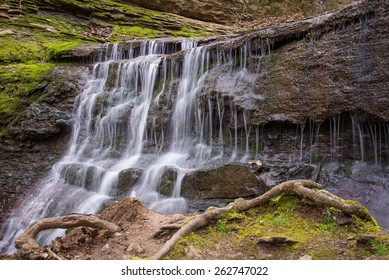 Jackson Falls Waterfall In Tennessee.  