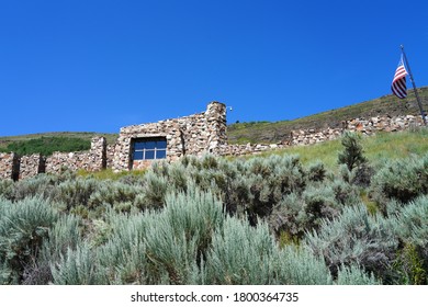 JACKSON HOLE, WY –1 AUG 2020- View Of The National Museum Of Wildlife Art Located In Jackson Hole, Wyoming, United States.