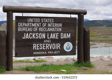 Jackson Lake Dam Sign Information