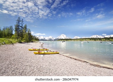 Jackson Lake At Grand Teton