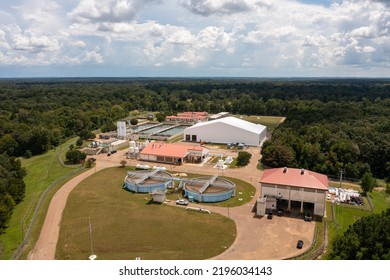 Jackson, MS - August 30, 2022: The O.B. Curtis Water Treatment Facility For The City Of Jackson, Mississippi