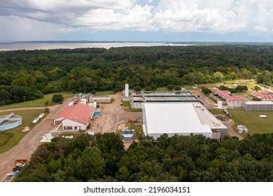 Jackson, MS - August 30, 2022: The O.B. Curtis Water Treatment Facility For The City Of Jackson, Mississippi