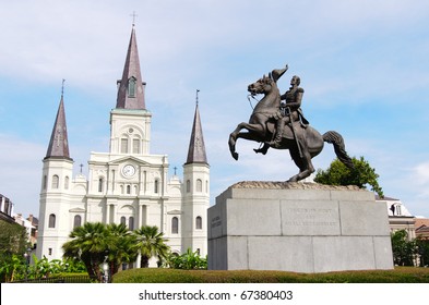 Jackson Square And Saint Louis Cathedral