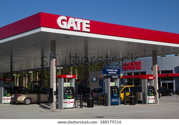 JACKSONVILLE, FL - APRIL 21, 2014: A Gate Petroleum gas\
station in Jacksonville. Gate Petroleum is headquartered in\
Jacksonville and has over 225 gas stations in six states with over\
2,200 employees. 