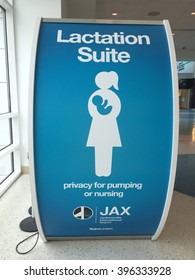 JACKSONVILLE, FL-MARCH 20, 2016: Private Lactation Room In The Jacksonville International Airport. Rooms Like This Provide A Private, Comfortable Location For Nursing Mothers.