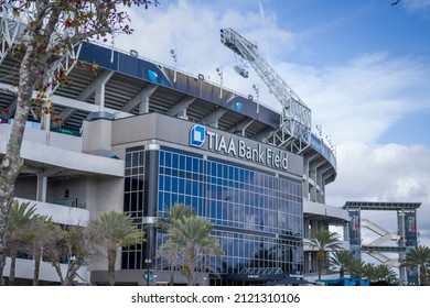 Jacksonville, Florida - January 28, 2022: Jacksonville Jaguars NFL Football Stadium TIAA Bank Field