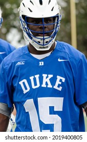 Jacksonville, Florida USA. February 2nd 2019. Duke University Lacrosse Player Nakeie At A Game Vs Jacksonville University.