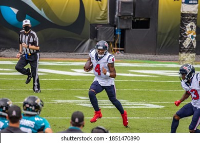 Jacksonville, Florida USA November 8 2020 NFL Houston Texans Vs Jacksonville Jaguars Deshaun Watson