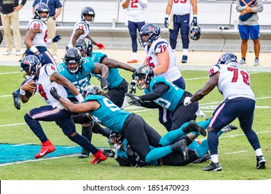 Jacksonville, Florida USA November 8 2020 NFL Houston Texans Vs Jacksonville Jaguars Deshaun Watson