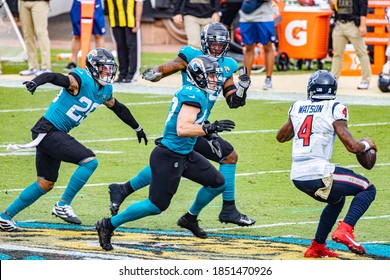 Jacksonville, Florida USA November 8 2020 NFL Houston Texans Vs Jacksonville Jaguars Deshaun Watson