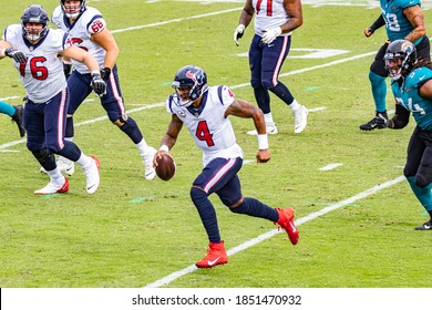 Jacksonville, Florida USA November 8 2020 NFL Houston Texans Vs Jacksonville Jaguars Deshaun Watson