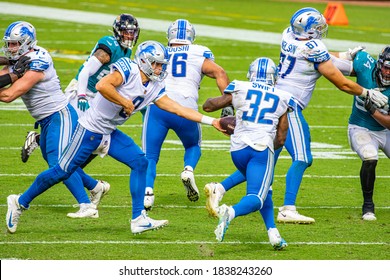 Jacksonville, Florida USA October 18 2020 NFL Detroit Lions Vs Jacksonville Jaguars Matthew Stafford D'Andre Swift