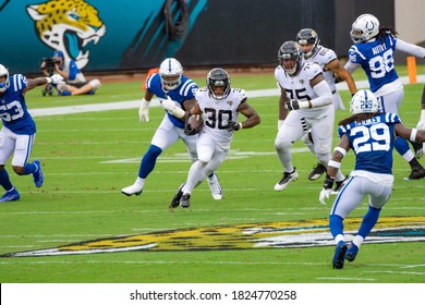 Jacksonville, Florida USA September 13, 2020 Jacksonville Jaguars Vs Indianapolis Colts 
James Robinson 