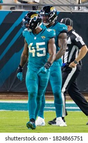 Jacksonville, Florida USA September 24, 2020 Jacksonville Jaguars Vs Miami Dolphins K'Lavon Chaisson Josh Allen