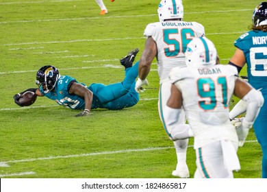 Jacksonville, Florida USA September 24, 2020 Jacksonville Jaguars Vs Miami Dolphins James Robinson 