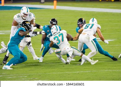 Jacksonville, Florida USA September 24, 2020 Jacksonville Jaguars vs Miami Dolphins Myles Gaskin