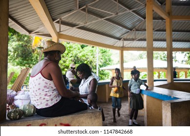 Jacmel / Haiti - May 29 2015: Local Outdoor Market
