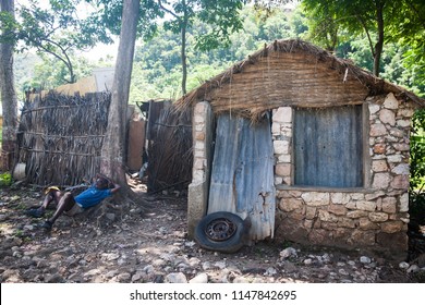 Jacmel / Haiti - May 29 2015: Local Poverty Home