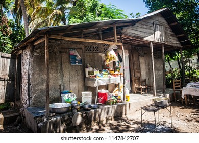 Jacmel / Haiti - May 29 2015: Local Home Shack Poverty