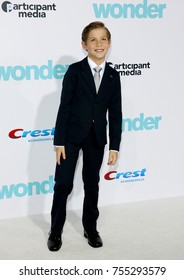 Jacob Tremblay At The Los Angeles Premiere Of 'Wonder' Held At The Regency Village Theatre In Westwood, USA On November 14, 2017.