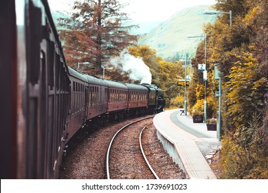 Jacobite Steam Train In Scotland