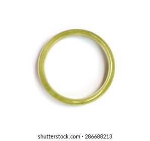 Jade Bangle Isolated On White Background Stock Photo 286688213 ...