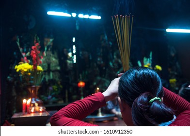 Jade Emperor Pagoda (Ngoc Son Pagoda ) In Ho Chi Minh City Vietnam.