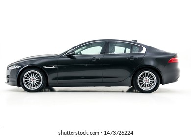 Jaguar Car On White Background 