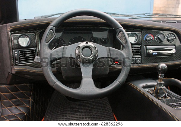 Jaguar Xj220 View Interior Modern Automobile Royalty Free