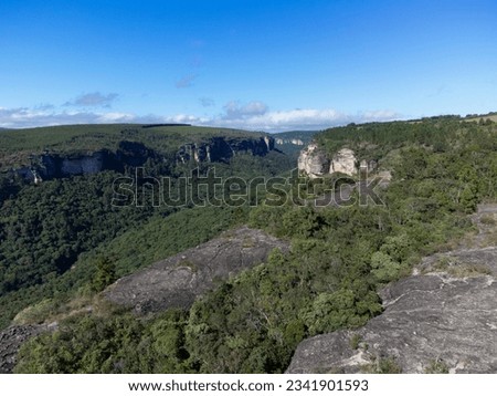 Jaguaricatu Canyon in Senges Parana Brazil.
