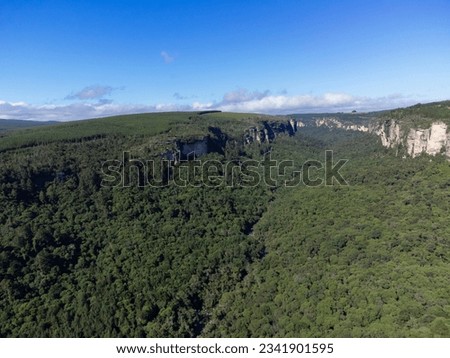 Jaguaricatu Canyon in Senges Parana Brazil.