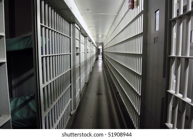 Jail cells in a closed facility.