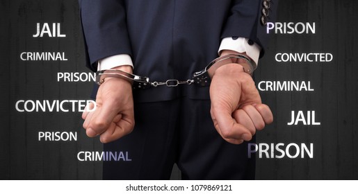 Jail Convicted Prison Criminal Labels Close Stock Photo 1063792193 ...