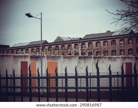 jail.  Large prison.  Prison wall
