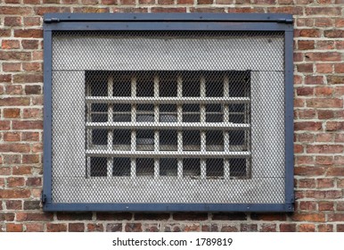 Jail window. Outside view
