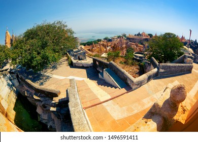 Jain Temples On Top Of Shatrunjaya Hill. Palitana (Bhavnagar District), Gujarat, India