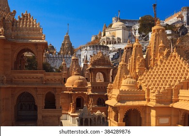 Jain Temples On Top Of Shatrunjaya Hill. Palitana (Bhavnagar District), Gujarat, India