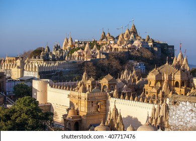 Jain Temples On Top Of Shatrunjaya Hill. Palitana (Bhavnagar District), Gujarat, India