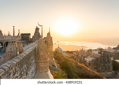 Jain Temples On Top Of Shatrunjaya Hill. Palitana (Bhavnagar District), Gujarat, India