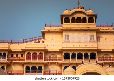 Jaipur City Palace In The Maharaja Sawai Man Singh II Museum, In Rajasthan Region Of India.