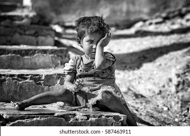 crying child black and white