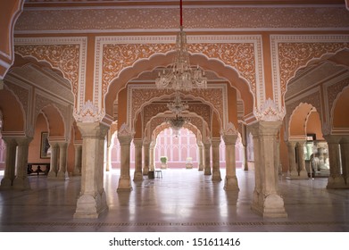 JAIPUR, INDIA - NOV 11: The City Palace complex on November 11, 2012 in Jaipur, India . It was the seat of the Maharaja of Jaipur, the head of the Kachwaha Rajput clan. 