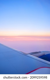 JAIPUR, INDIA - November 19, 2019: Sky View From Mumbai Jaipur Go Air Flight Window Jaipur Rajasthan India South East Asia