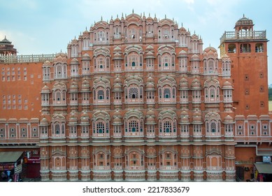 Jaipur, Rajasthan, India, 25th Of January, 2017: Palace Of The Winds That Was Built In 1799 By The Maharaja Sawai Pratap Singh