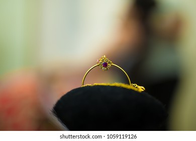 Jaipur,Rajasthan/India - April 1 2018
Gold Bridal Nose Ring Wedding Nose Ring With Diamond | Nose To Ear Chain