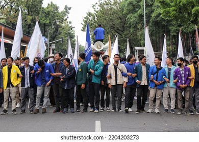 Jakarta, 15 September 2022. College Students Arrived At Place To Do Protest Fuel Price Increase.