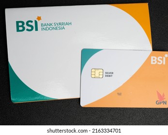 Jakarta, 30 May 2022.. Pictures of Bank Syariah Indonesia or BSI accounts book. Bank Syariah Indonesia is a bank that formed by merging BNI Syariah, BSM and BRI Syariah