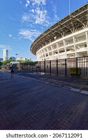 Jakarta Indonesia 22 August 2021 The Atmosphere Of The Largest Sports Arena In Indonesia Which Is Very Quiet From Visitors The Impact Of The Covid Virus In Indonesia